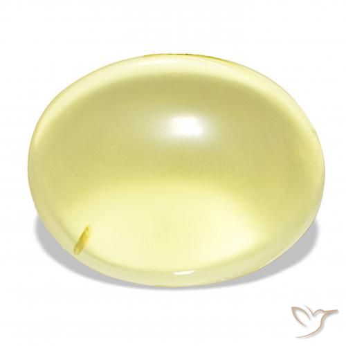 43.30ct Giallo chiaro Quarzo, Ovale, Trasparente