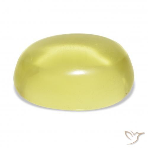 Quarzo Giallo chiaro naturale da 51.98 ct, Ovale, Trasparente