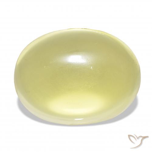 43.43ct Giallo chiaro Quarzo, Ovale, Trasparente