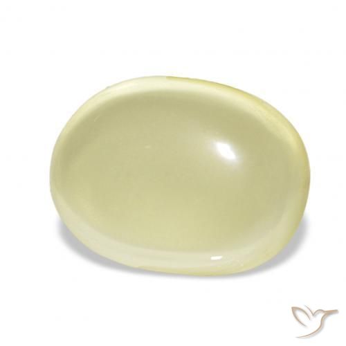 Quarzo Giallo chiaro naturale da 10.06 ct, Ovale, Trasparente