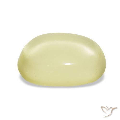Quarzo Giallo chiaro naturale da 10.06 ct, Ovale, Trasparente