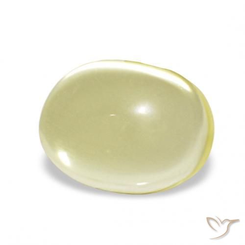 Quarzo Giallo chiaro naturale da 2.68 ct, Ovale, Trasparente