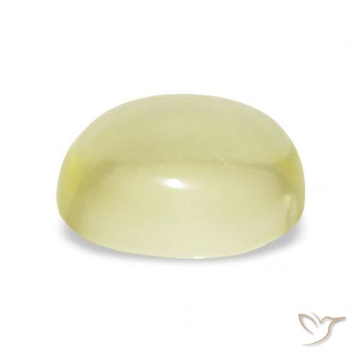 Quarzo Giallo chiaro naturale da 2.68 ct, Ovale, Trasparente