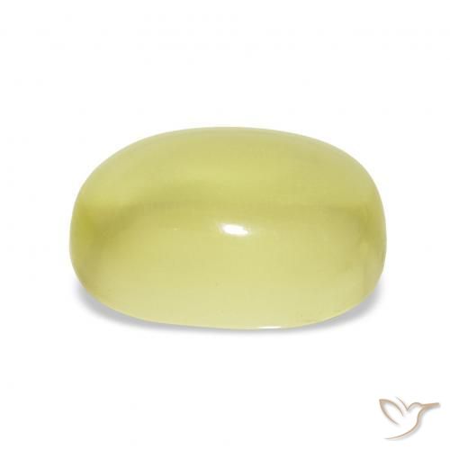 Quarzo Giallo chiaro naturale da 9.42 ct, Ovale, Trasparente