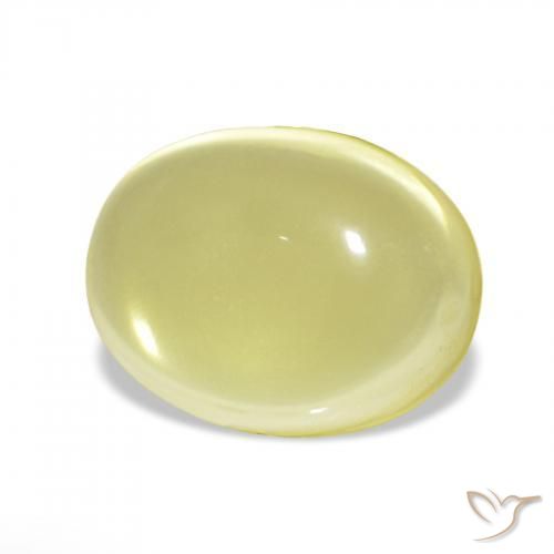 Quarzo Giallo chiaro naturale da 9.74 ct, Ovale, Trasparente