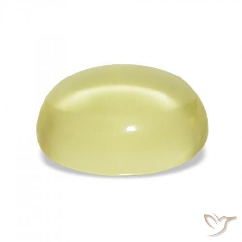 Quarzo Giallo chiaro naturale da 9.74 ct, Ovale, Trasparente