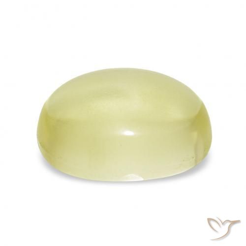 Quarzo Giallo chiaro naturale da 3.85 ct, Ovale, Trasparente