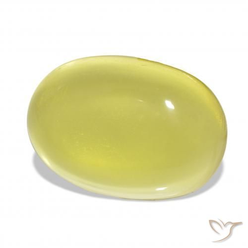 Quarzo Giallo chiaro naturale da 58.77 ct, Ovale, Trasparente