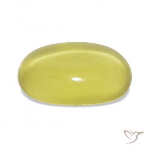 Quarzo Giallo chiaro naturale da 58.77 ct, Ovale, Trasparente