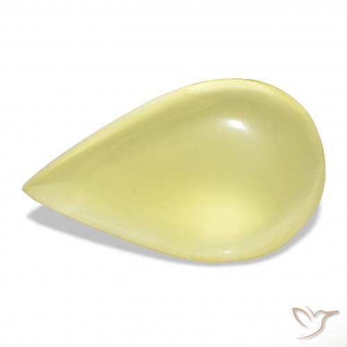 36.18ct Giallo chiaro Quarzo, Forma a pera, Trasparente