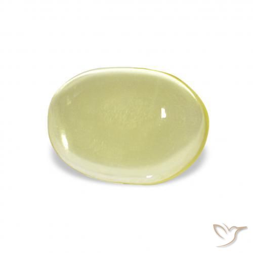 Quarzo Giallo chiaro naturale da 2.86 ct, Ovale, Trasparente