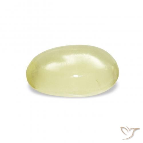 Quarzo Giallo chiaro naturale da 2.86 ct, Ovale, Trasparente