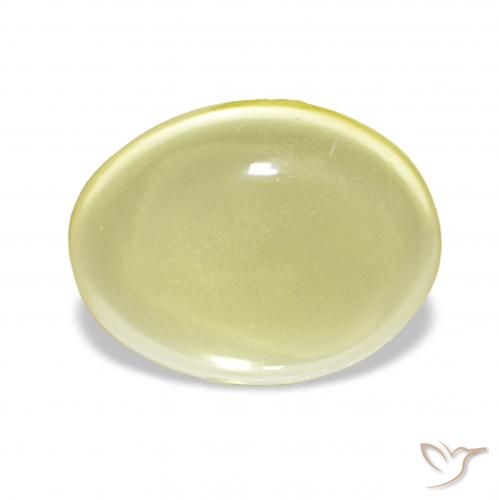6.50ct Giallo chiaro Quarzo, Ovale, Trasparente