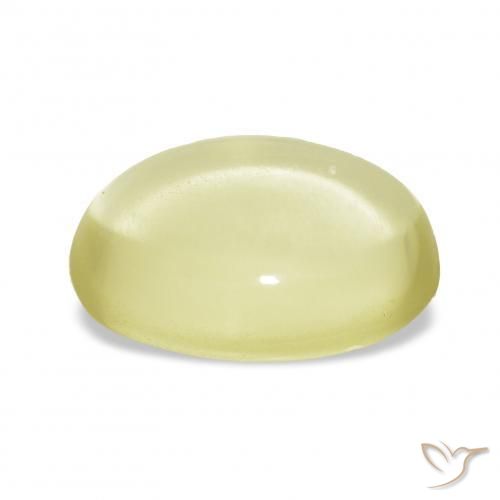 Quarzo Giallo chiaro naturale da 6.50 ct, Ovale, Trasparente