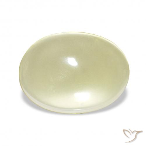 6.12ct Giallo crema pallido Quarzo, Ovale, Trasparente