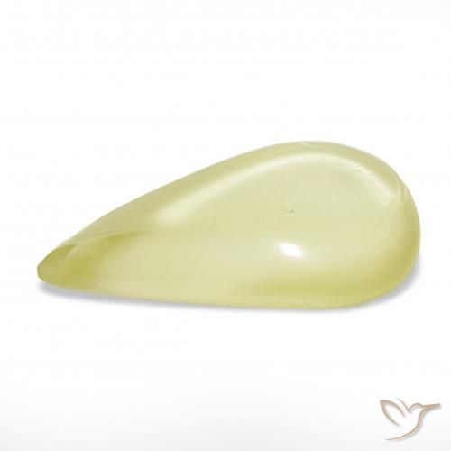 Quarzo Giallo medio naturale da 15.47 ct, Forma a pera, Trasparente