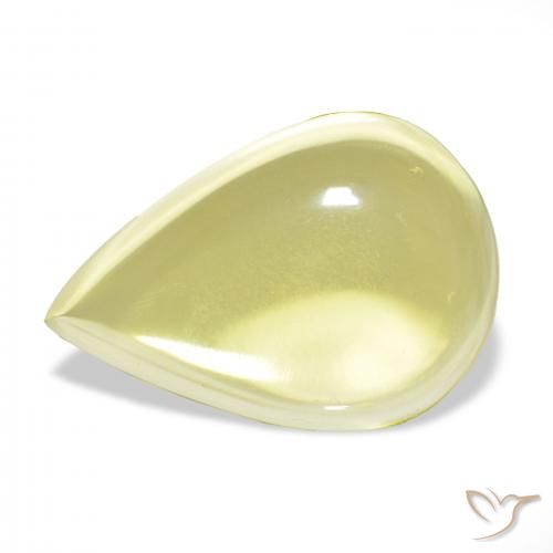 52.29ct Giallo chiaro Quarzo, Forma a pera, Trasparente