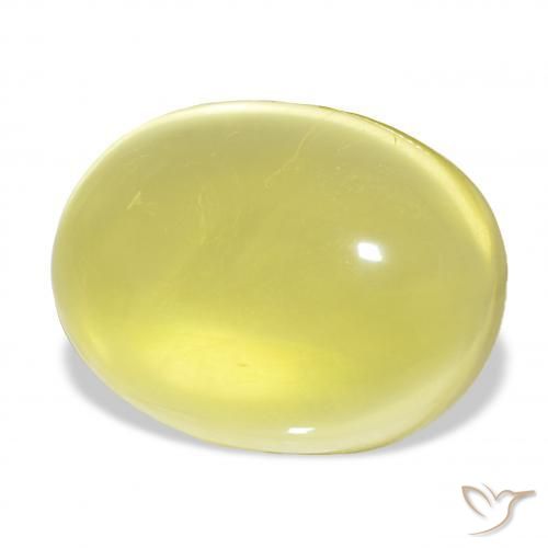 Quarzo Giallo chiaro naturale da 69.55 ct, Ovale, Trasparente