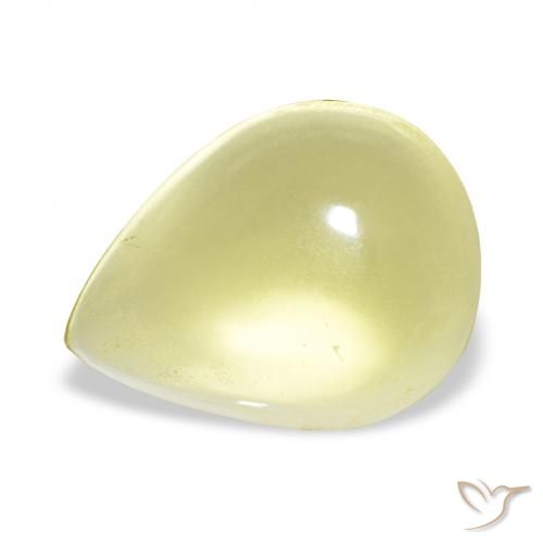 14.16ct Giallo mais chiaro Quarzo, Forma a pera, Trasparente