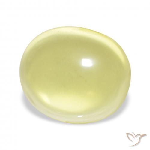 Quarzo Giallo chiaro naturale da 23.31 ct, Ovale, Trasparente