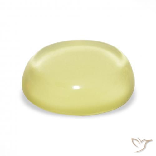 Quarzo Giallo chiaro naturale da 23.31 ct, Ovale, Trasparente