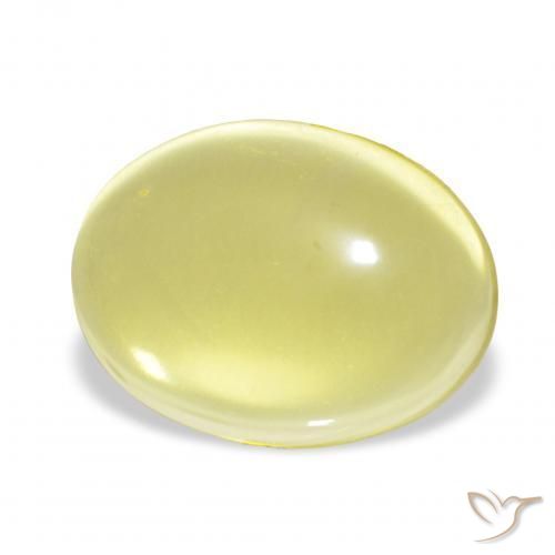 Quarzo Giallo chiaro naturale da 20.83 ct, Ovale, Trasparente