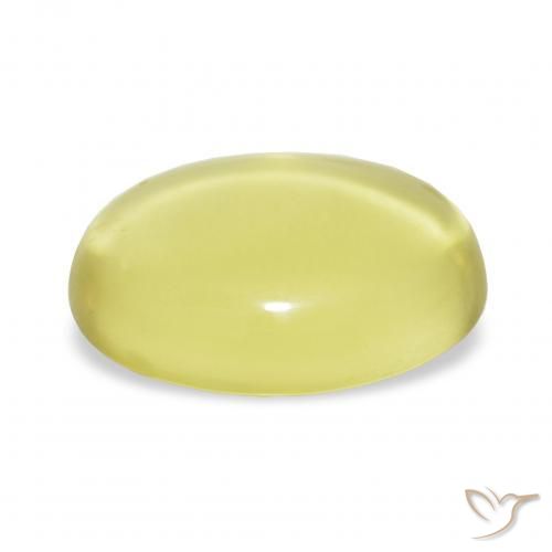 Quarzo Giallo chiaro naturale da 20.83 ct, Ovale, Trasparente
