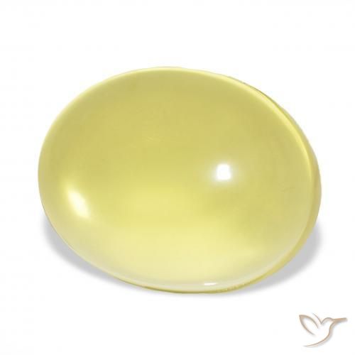 Quarzo Giallo chiaro naturale da 71.49 ct, Ovale, Trasparente