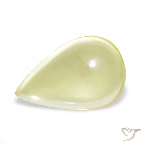 11.15ct Giallo chiaro Quarzo, Forma a pera, Trasparente