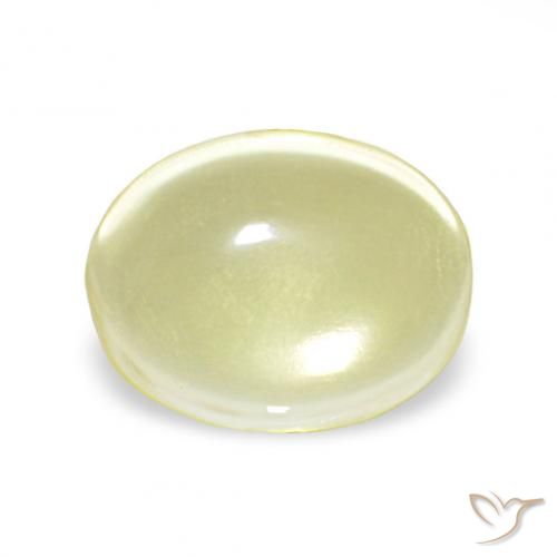 4.10ct Giallo chiaro Quarzo, Ovale, Trasparente
