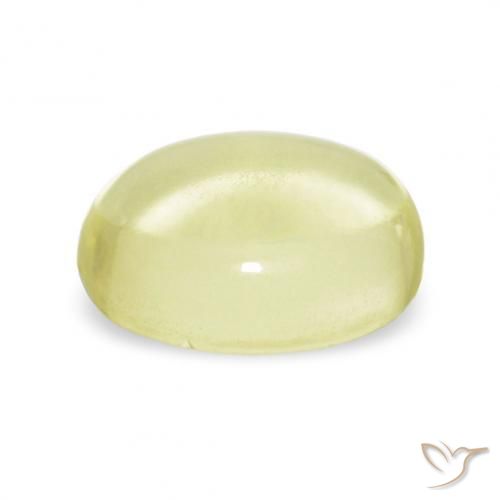 Quarzo Giallo chiaro naturale da 4.10 ct, Ovale, Trasparente
