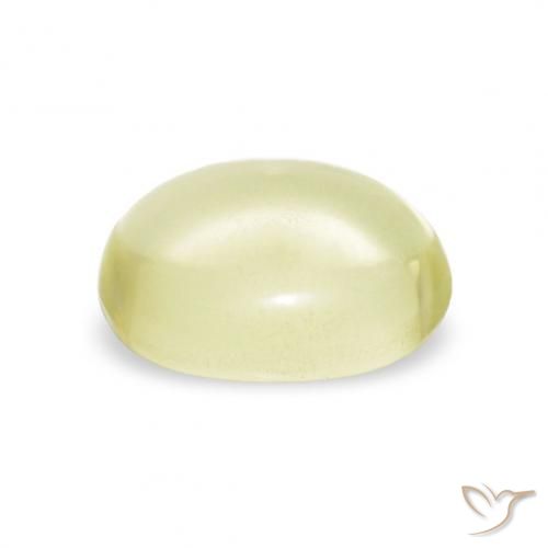 Quarzo Giallo chiaro naturale da 3.54 ct, Ovale, Trasparente