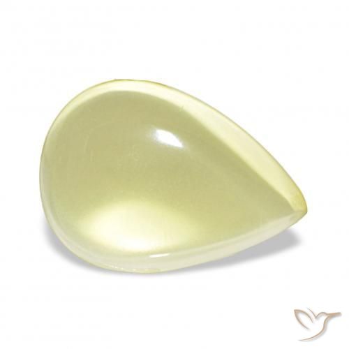 Quarzo Giallo Ananas Chiaro naturale da 8.66 ct, Forma a pera, Trasparente