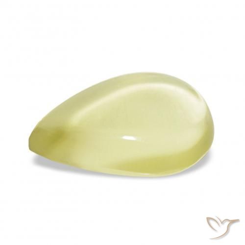 Quarzo Giallo Ananas Chiaro naturale da 8.66 ct, Forma a pera, Trasparente