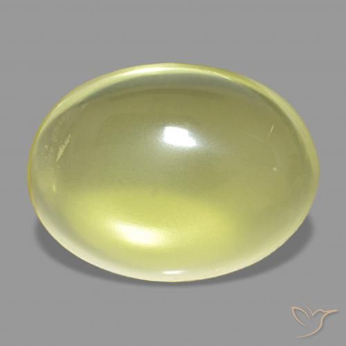 Quarzo Giallo chiaro naturale da 9.70 ct, Ovale, Trasparente
