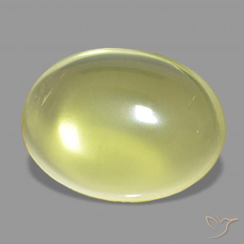 Quarzo Giallo chiaro naturale da 9.70 ct, Ovale, Trasparente