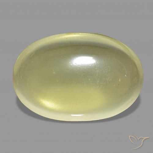 Quarzo Giallo chiaro naturale da 27.34 ct, Ovale, Trasparente