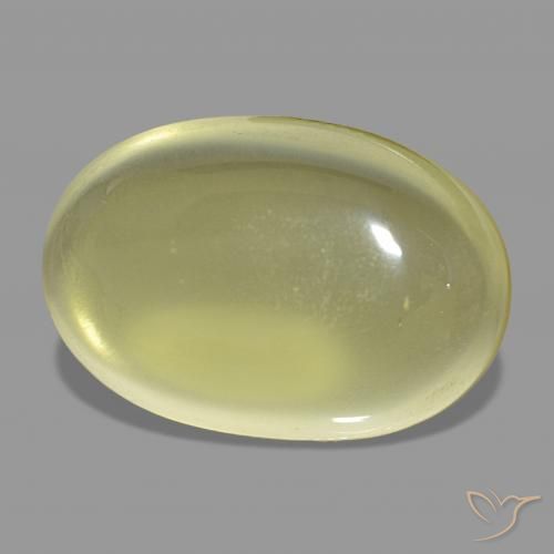 Quarzo Giallo chiaro naturale da 27.34 ct, Ovale, Trasparente