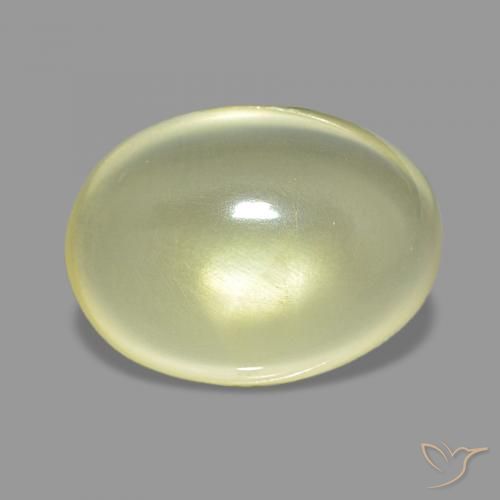 Quarzo Giallo chiaro naturale da 6.52 ct, Ovale, Trasparente