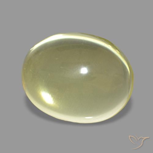 Quarzo Giallo Ananas Chiaro naturale da 4.65 ct, Ovale, Trasparente