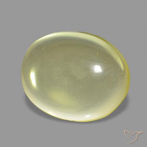 Quarzo Giallo Ananas Chiaro naturale da 4.91 ct, Ovale, Trasparente