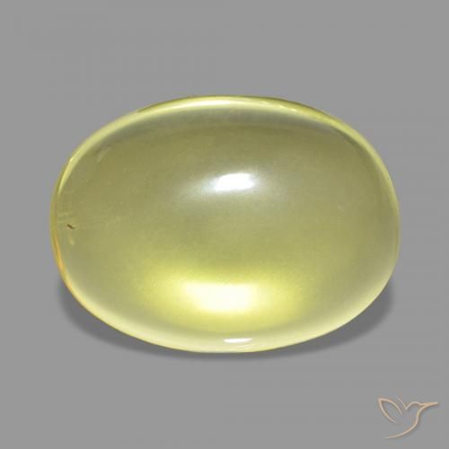 Quarzo Giallo chiaro naturale da 12.70 ct, Ovale, Trasparente