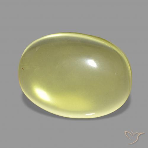 Quarzo Giallo chiaro naturale da 12.70 ct, Ovale, Trasparente