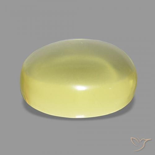 Quarzo Giallo chiaro naturale da 12.70 ct, Ovale, Trasparente