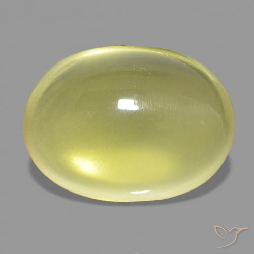 Quarzo Giallo Ananas Chiaro naturale da 19.24 ct, Ovale, Trasparente