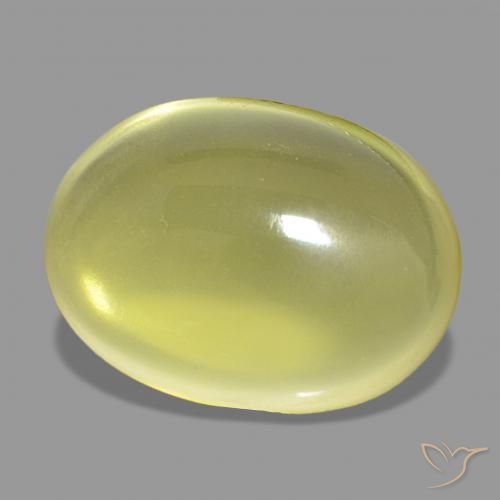 Quarzo Giallo Ananas Chiaro naturale da 19.24 ct, Ovale, Trasparente