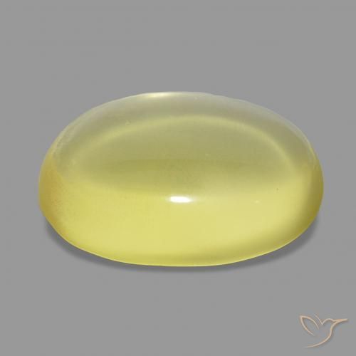Quarzo Giallo Ananas Chiaro naturale da 19.24 ct, Ovale, Trasparente