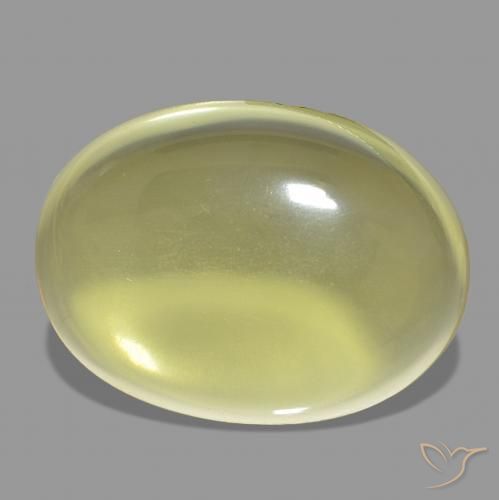 Quarzo Giallo chiaro naturale da 43.75 ct, Ovale, Trasparente