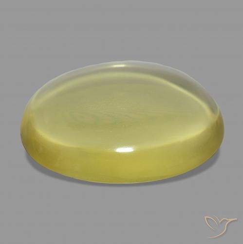 Quarzo Giallo chiaro naturale da 43.75 ct, Ovale, Trasparente