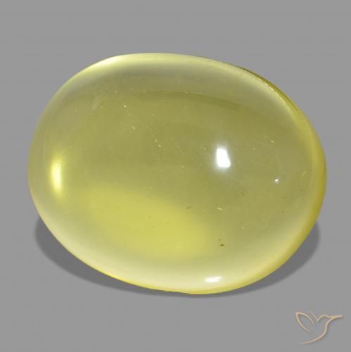 Quarzo Giallo chiaro naturale da 62.88 ct, Ovale, Trasparente